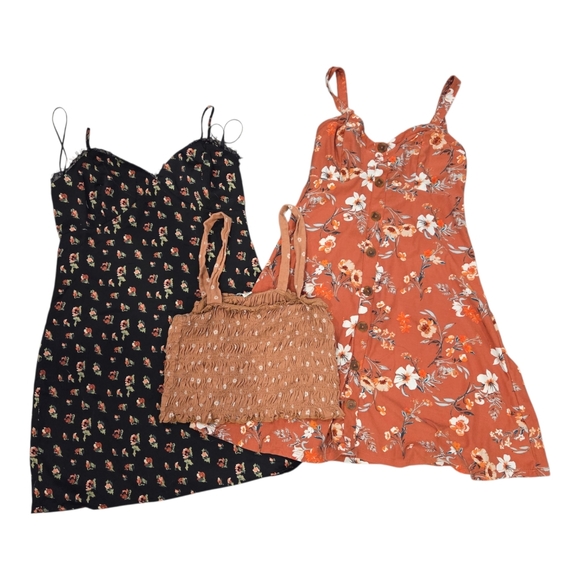 Lush Dresses & Skirts - Dresses Floral and Crop Top Lot Women's Size M